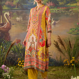 Chitra Yellow Heritage Printed Shantoon Co-ord Set with Salwar