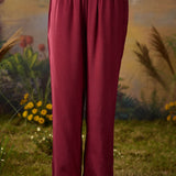 Safina Purple Traditioanl Floral Printed Straight Suit Set with Dupatta