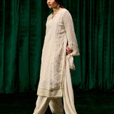 Eshal Spa Embroidered Straight Suit Set with Dupatta