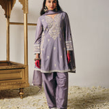 Fayra Lavender Georgette Embroidered Suit Set with Dupatta