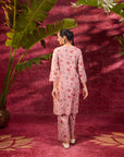 Phool Rose Pink Printed Kurta Set for Women