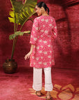 Bloom Fuchsia Pink Printed Cotton Tunic