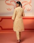 Haya Mango Printed Cotton Linen Tunic Set for Women