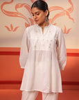 Naisha Ivory Embroidered Top for Women