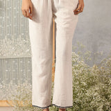 Hiral Pristine White Embroidered Modal Chanderi Co-ord Set for Women