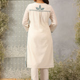 Nafees Spa Embroidered Viscose Satin Mid Co-ord set for Women