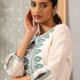 Nafees Spa Embroidered Viscose Satin Mid Co-ord set for Women