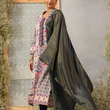 Tarang Blue Monochrome Tissue Dupatta for Women