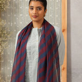 Muskan Burgundy Printed Georgette Dupatta for Women