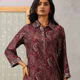 Kali Scarlet Rose Printed Viscose Co-ord Set for Women