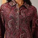 Kali Scarlet Rose Printed Viscose Co-ord Set for Women