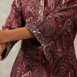 Kali Scarlet Rose Printed Viscose Co-ord Set for Women