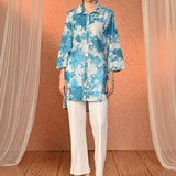 Esha Ivory Modal Linen Relaxed Fit Pants for Women