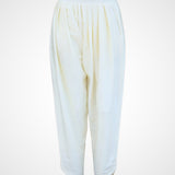 Ivory Satin Relaxed Fit Salwar