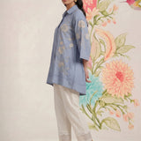 Maitri Spa Embroidered A-line Tunic