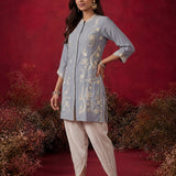 Spa Embroidered Crinkle Cotton Co-ord Set