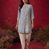 Spa Embroidered Crinkle Cotton Co-ord Set