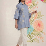 Maitri Spa Embroidered A-line Tunic