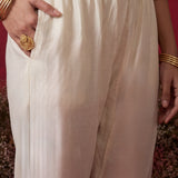 Noor Baby Pink Embroidered Crinkle Cotton Co-ord Set