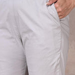 Grey Capri With Lace Detail - Lakshita