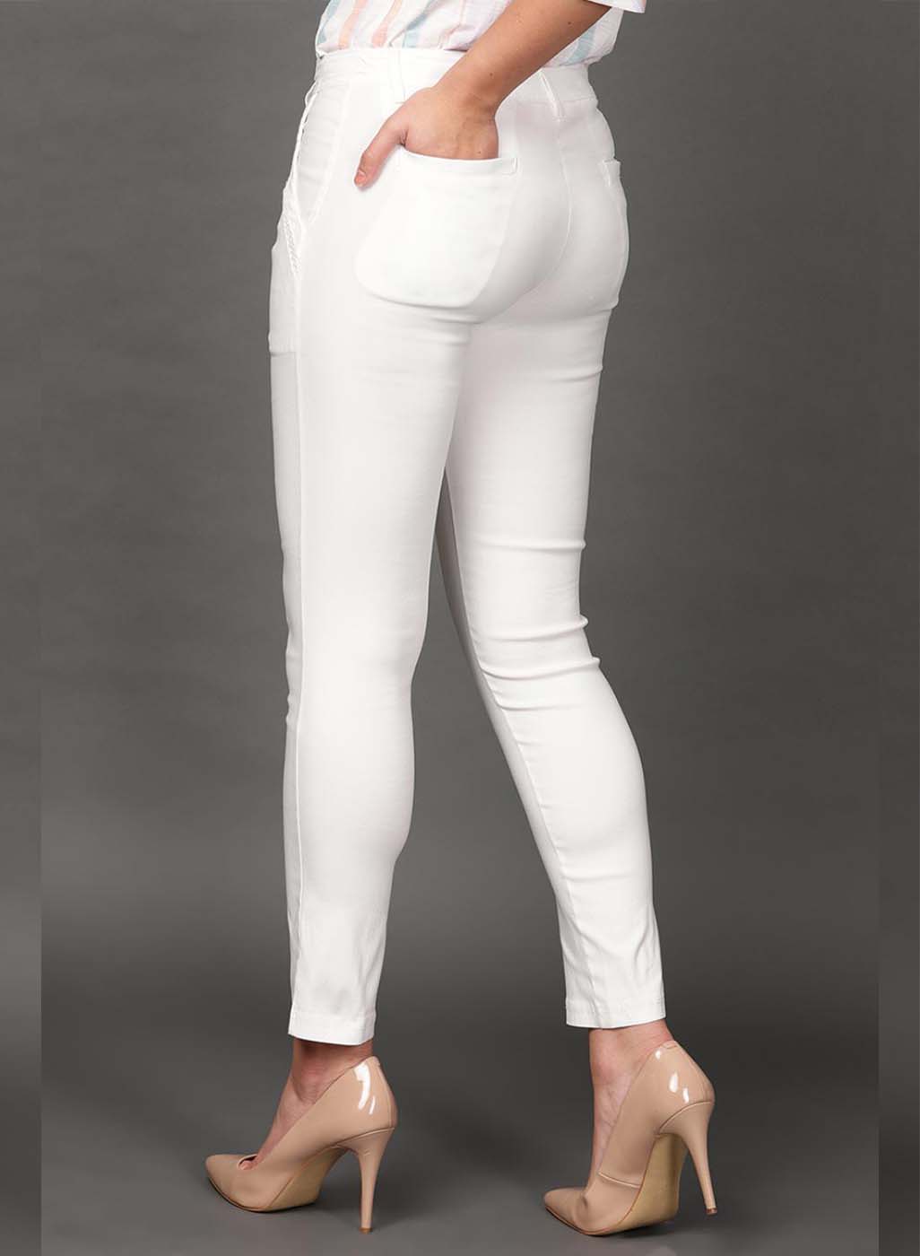 White Regular Pant