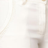 Off White Regular Pant - Lakshita