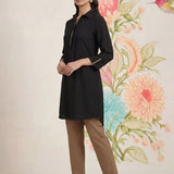 Viona Timeless Black Monochrome Kurta for Women