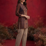Purple Printed Shantoon Tunic