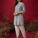 Spa Embroidered Crinkle Cotton Co-ord Set