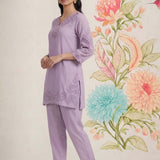 Vaadi Light Purple Embroidered Co-ord Set
