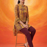 Paakhi Mustard Printed Shantoon Tunic