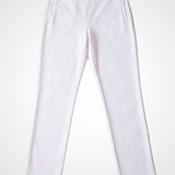 Roma Ivory Cotton Straight Fit Pant