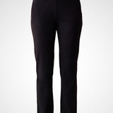 Roma Black Cotton Straight Fit Pant