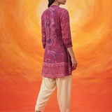 Paakhi Dark Pink Printed Shantoon Tunic