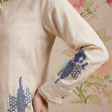 Sakhi Ivory Embroidered Shirt