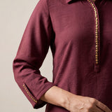 Viona Pink Monochrome Kurta for Women