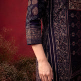 Elena Deep Purple Printed Shantoon Designer Kurti for Women