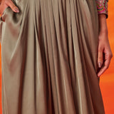 Briar Sage Green Satin Embroidered Co-ord Set