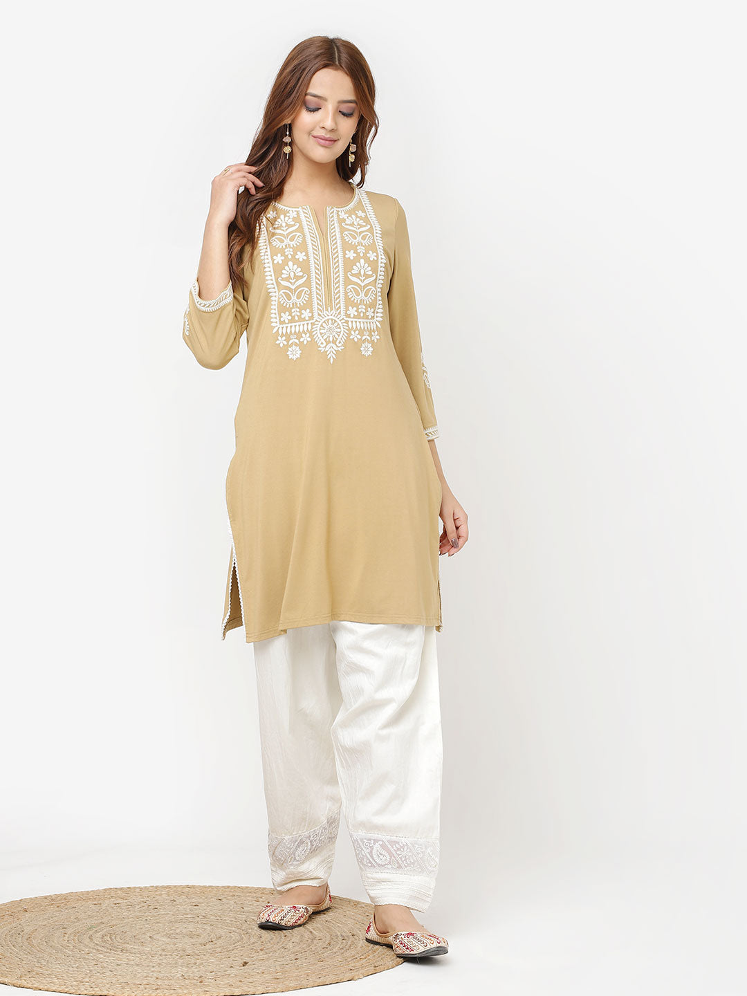 Buy Lative Tapta Silk Floor Touch Gown | Dress with Long Net Shrug for  Women & Girls at Amazon.in