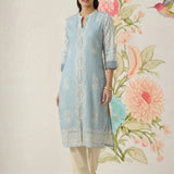 Arpora Spa Printed Linen Straight Kurta
