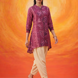 Paakhi Dark Pink Printed Shantoon Tunic