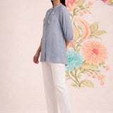 Kissa Spa Embroidered Shirt