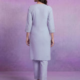 Spa Cotton Blend Embroidered Kurta Set