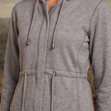 Cara Grey Hooded jacket
