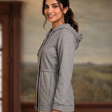 Cara Grey Hooded jacket