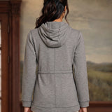 Cara Grey Hooded jacket