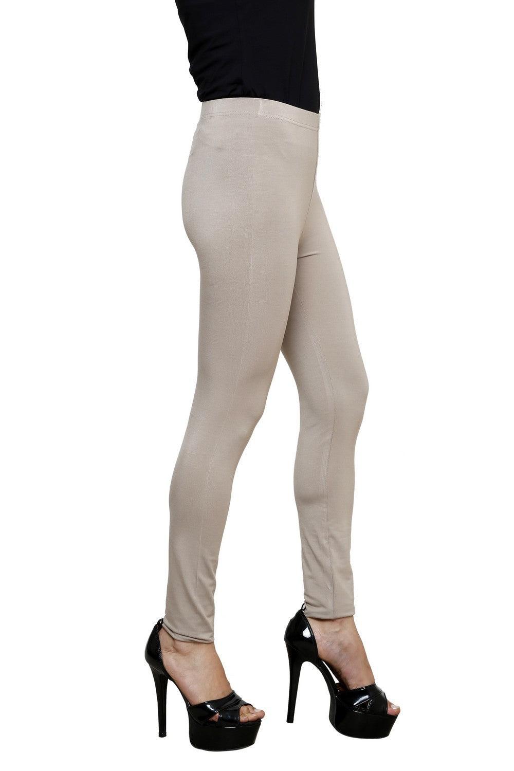 Light Beige Plain Tight - Lakshita