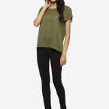 Black Long Plain Jegging