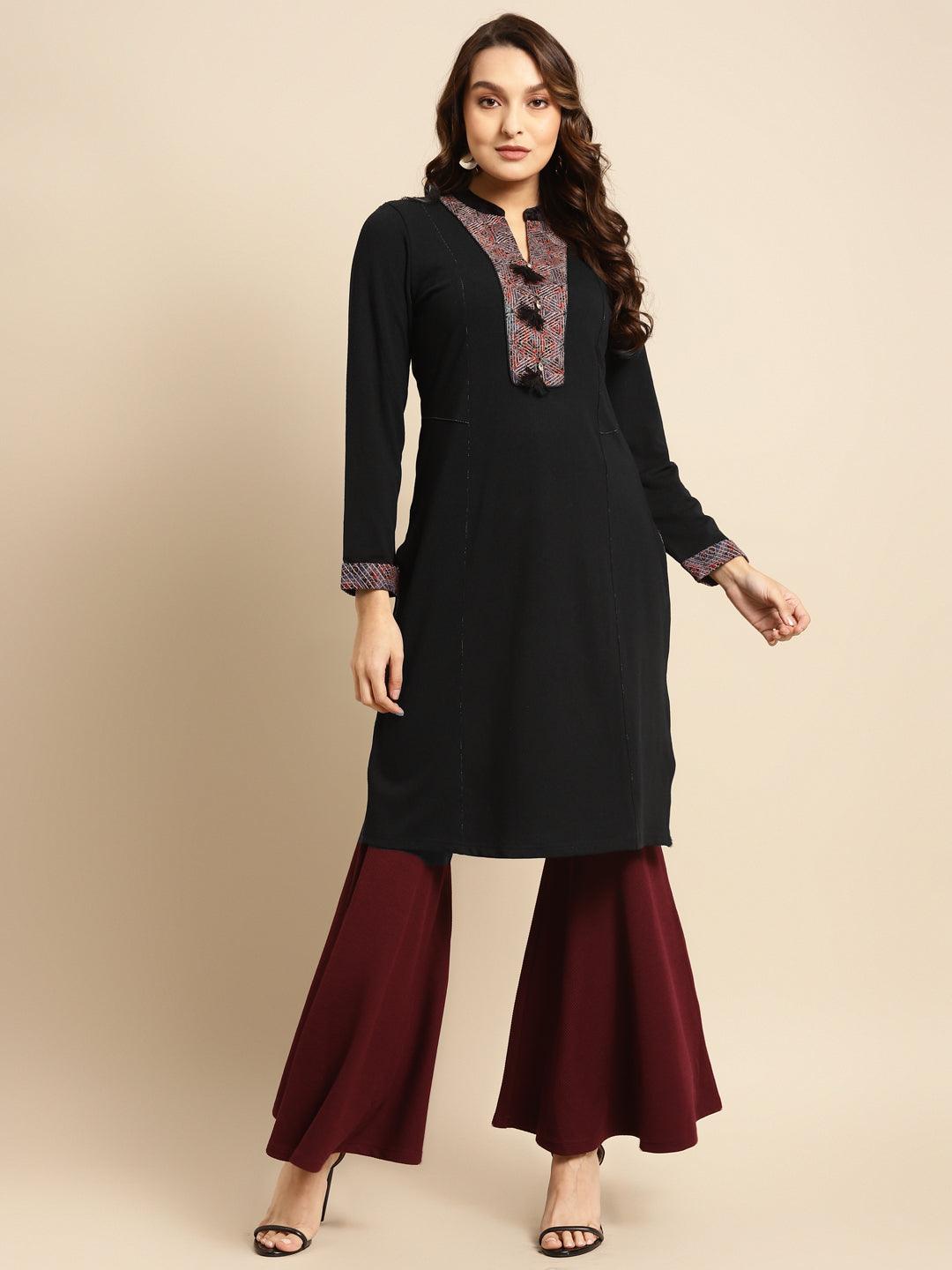 Top 15 Latest Black Kurta Designs for Women (2023) - Tips and Beauty | Kurti  designs, Black kurti, Kurti designs party wear
