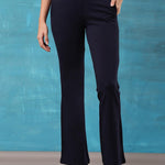 Navy Blue Regular Plain Jegging - Lakshita